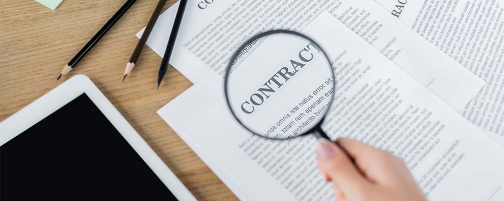 Photo of contracts